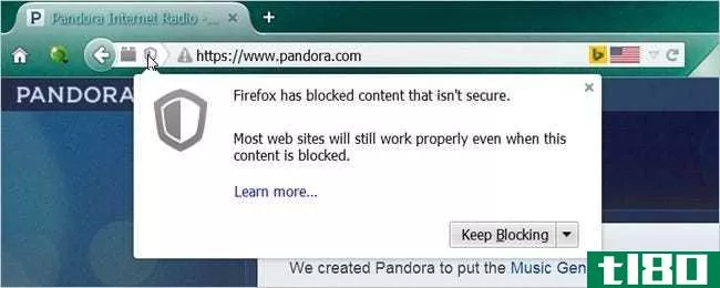 为什么我的浏览器说一个安全的网站不是完全安全的？