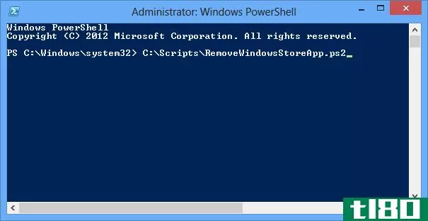 使用powershell从windows 8中删除多个现代应用程序