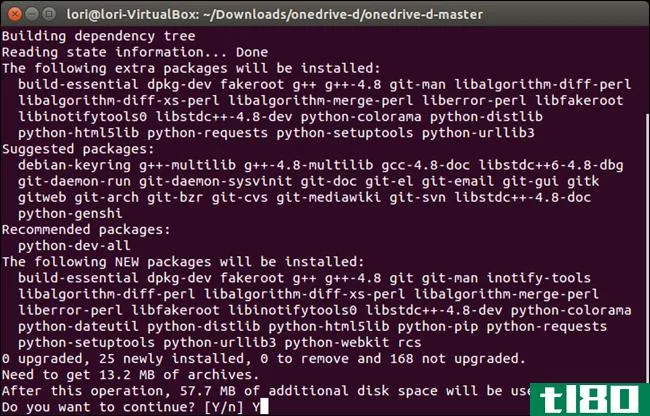 如何在ubuntu 14.04上与onedrive帐户同步文件