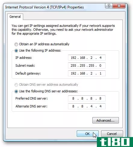 如何在Windows7、8、10、xp或vista中分配静态ip地址