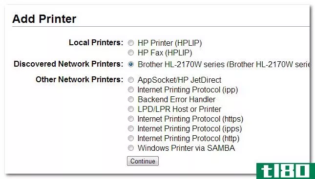 如何将打印机添加到raspberry pi（或其他linux计算机）