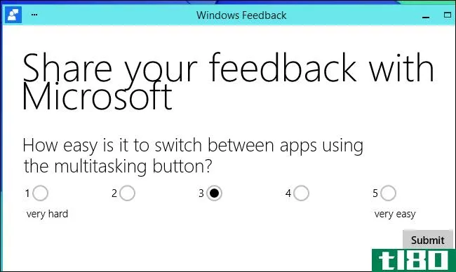 如何在Windows10技术预览版中向microsoft发送反馈