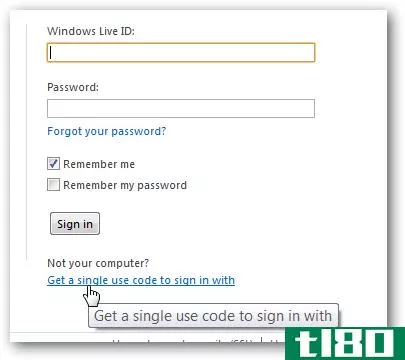 使用登录代码在公用pc上保护您的windows live帐户