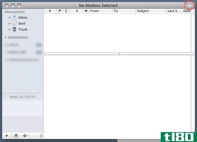如何整理杂乱的东西，建立一个最小的邮件.app在mac os x中