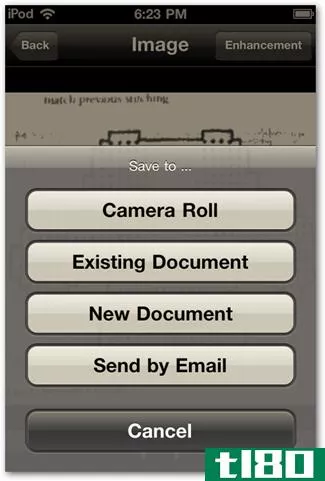 将iphone或ipod touch用作文档扫描仪