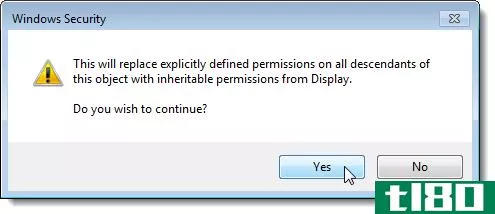 在Windows7中取得注册表项的所有权