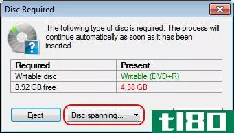 如何在多张dvd或cd光盘上刻录数据