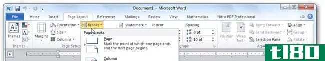如何使用microsoft word中的分隔符来更好地格式化文档