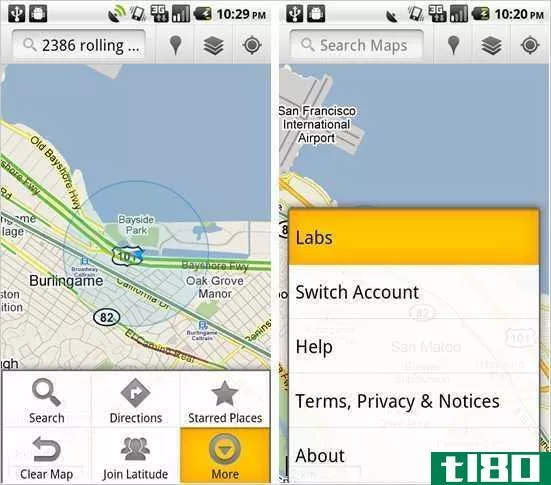 在你的android手机上启用google地图实验室来获得额外的功能