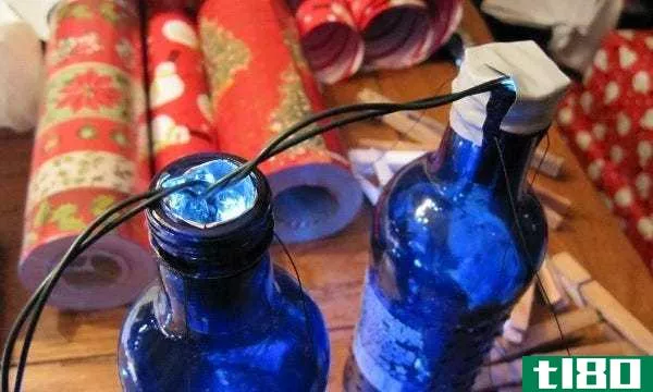 用旧瓶子创造你自己的极客led假日灯