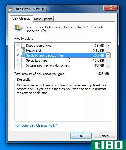 是否应删除windows 7 service pack备份文件以节省空间？