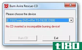 如何使用avira rescue cd清理受感染的电脑