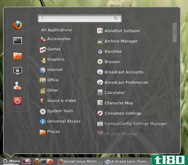 在ubuntu上安装linux mint的新肉桂桌面