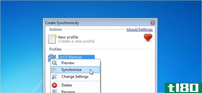 使用create synchronality确保您电脑的数据安全