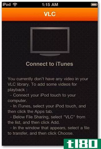 用ipod和iphone的vlc几乎可以观看任何类型的视频文件