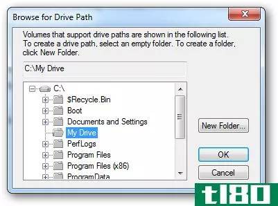 如何将硬盘作为文件夹装入windows pc