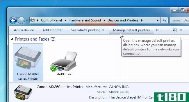 如何根据您的位置自动更改默认打印机