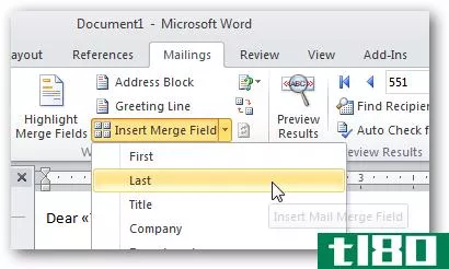 使用microsoft word mail merge提高电子邮件写作效率