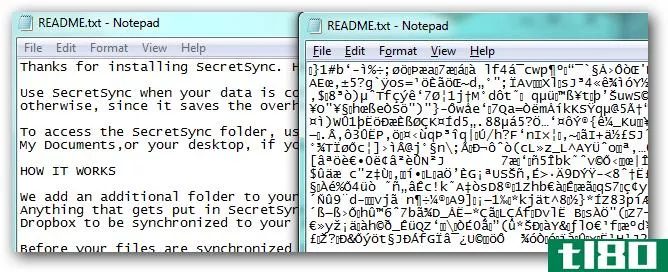使用dropbox和secretsync同步加密文件