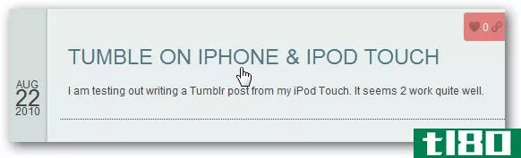 从iphone或ipod touch更新tumblr博客