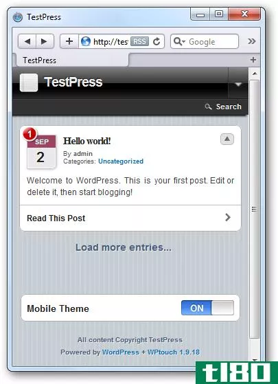 如何创建wordpress博客的移动版本