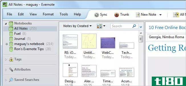 屏幕截图之旅：Evernote4 for windows让记笔记成为一种乐趣