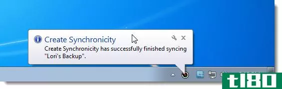 使用create synchronality确保您电脑的数据安全
