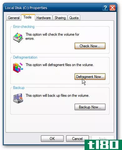 在WindowsXP中创建自己的Windows7样式的自动碎片整理