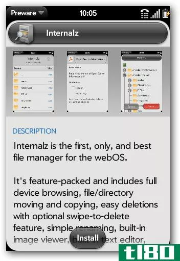 在webos emulator中安装自制应用程序
