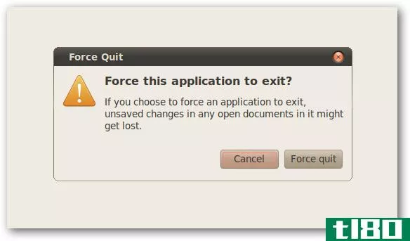在ubuntu中强制退出一个没有响应的图形应用程序