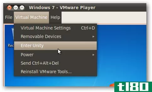 使用vmware player在ubuntu中运行windows