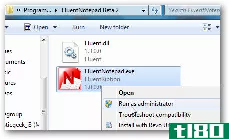fluentnotepad将office ribbon ui添加到记事本