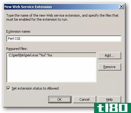 如何在iis 6 for windows server 2003上安装perl