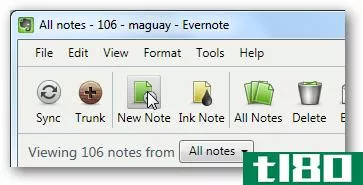 将onenote 2010笔记本导入evernote