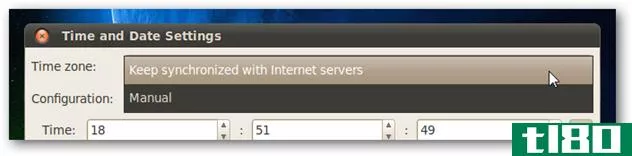 在ubuntu10.04中与internet时间服务器同步时钟