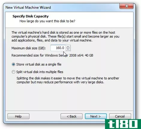 如何在vmware player中设置和安装windows home server“vail”