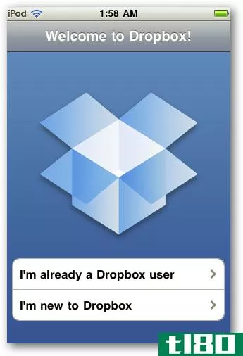 如何将dropbox与iphone或ipod touch配合使用