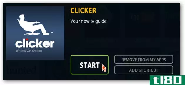 使用查找更多在线流媒体电视clicker.tv