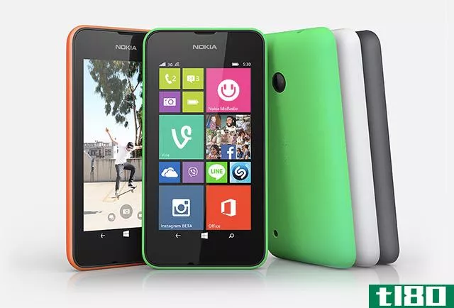 微软的Lumia530在低端采用android