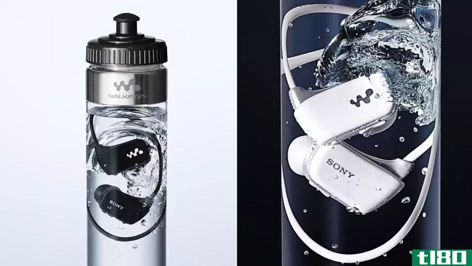索尼最新的mp3播放器装在一瓶水里