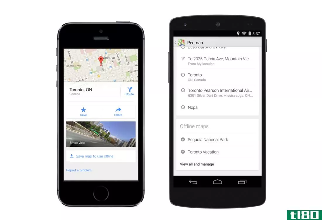ios和android版google地图增加了离线支持、车道指引和uber集成