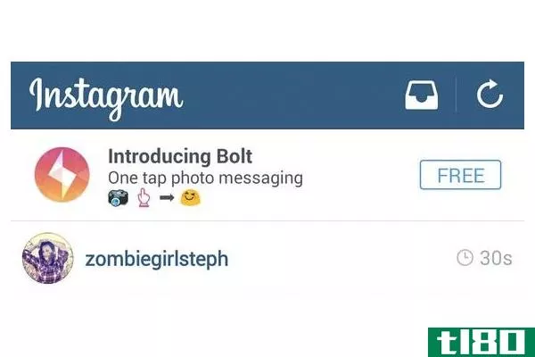 instagram可能泄露了snapchat竞争对手博尔特的照片