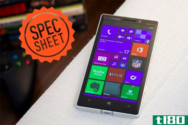 规格表：lumia icon搭载诺基亚最好的windows手机