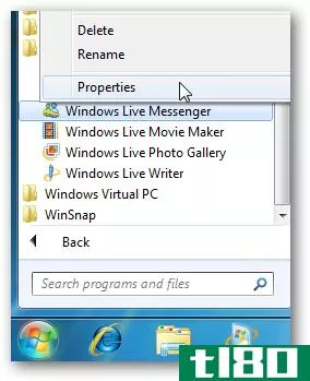 在windows 7中，将live messenger图标移动到系统托盘