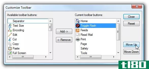 在internet explorer中打开或关闭flash