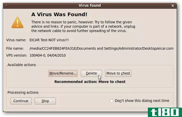 从ubuntu live cd扫描windows pc中的病毒