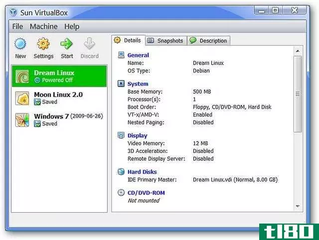 使用virtualbox在windows pc上测试linux
