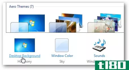 在Windows7中将桌面变成图片幻灯片