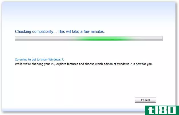 确保您的计算机可以运行带有升级顾问的windows 7