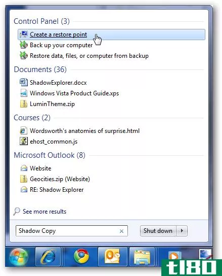 在每个版本的windows 7中还原以前版本的文件